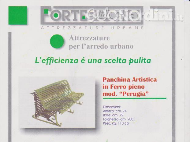 Panchina modello Perugia.