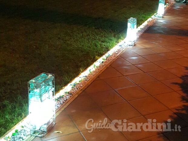 gabbie illuminate per arredo giardino