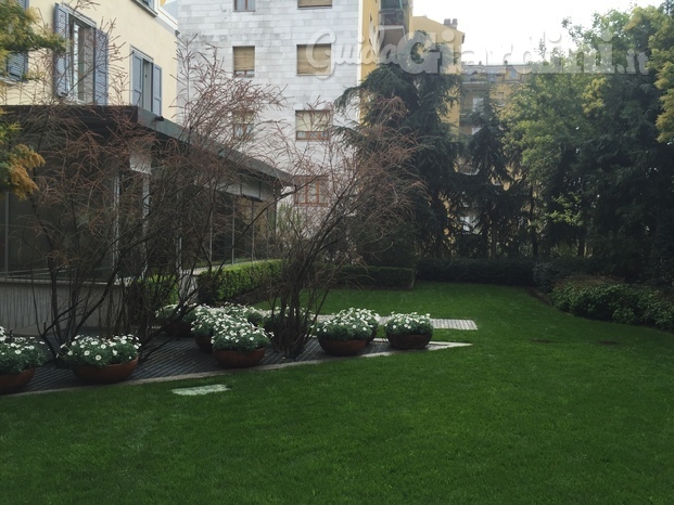 Giardino al primo piano in Bergamo centro