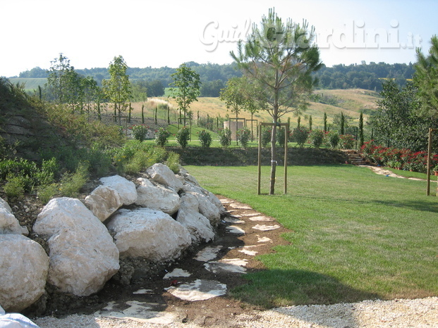 Scorcio di giardino privato