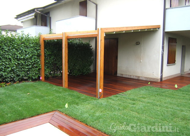 Pergola con tenda